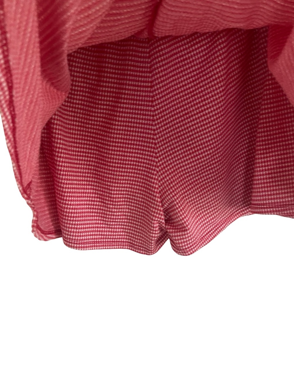 Lisa Says Gah Darcy Skort Shirt in Red Pomodoro Gingham XL - Picture 4 of 6